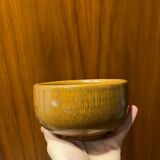 Vintage Japanese bowl in solid turned and varnished wood