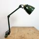 Industrial Green Enamel Adjustable Table Lamp, 1960s