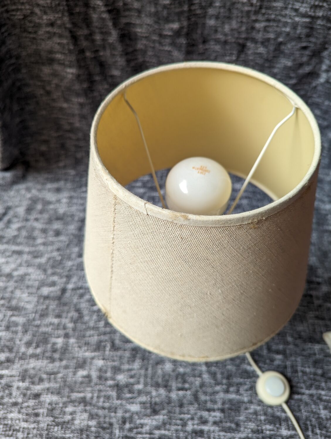 Baroque style lamp in bronze