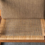 Set of 2 lounge chairs and one footrest by Borge Mogensen for Fredericia Denmark 1960’s