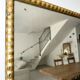 Antique silver leaf mirror, 19th century