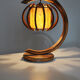 Lampe de chevet en rotin 1950