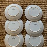 6 vintage Ceramic Roger Capron plates
