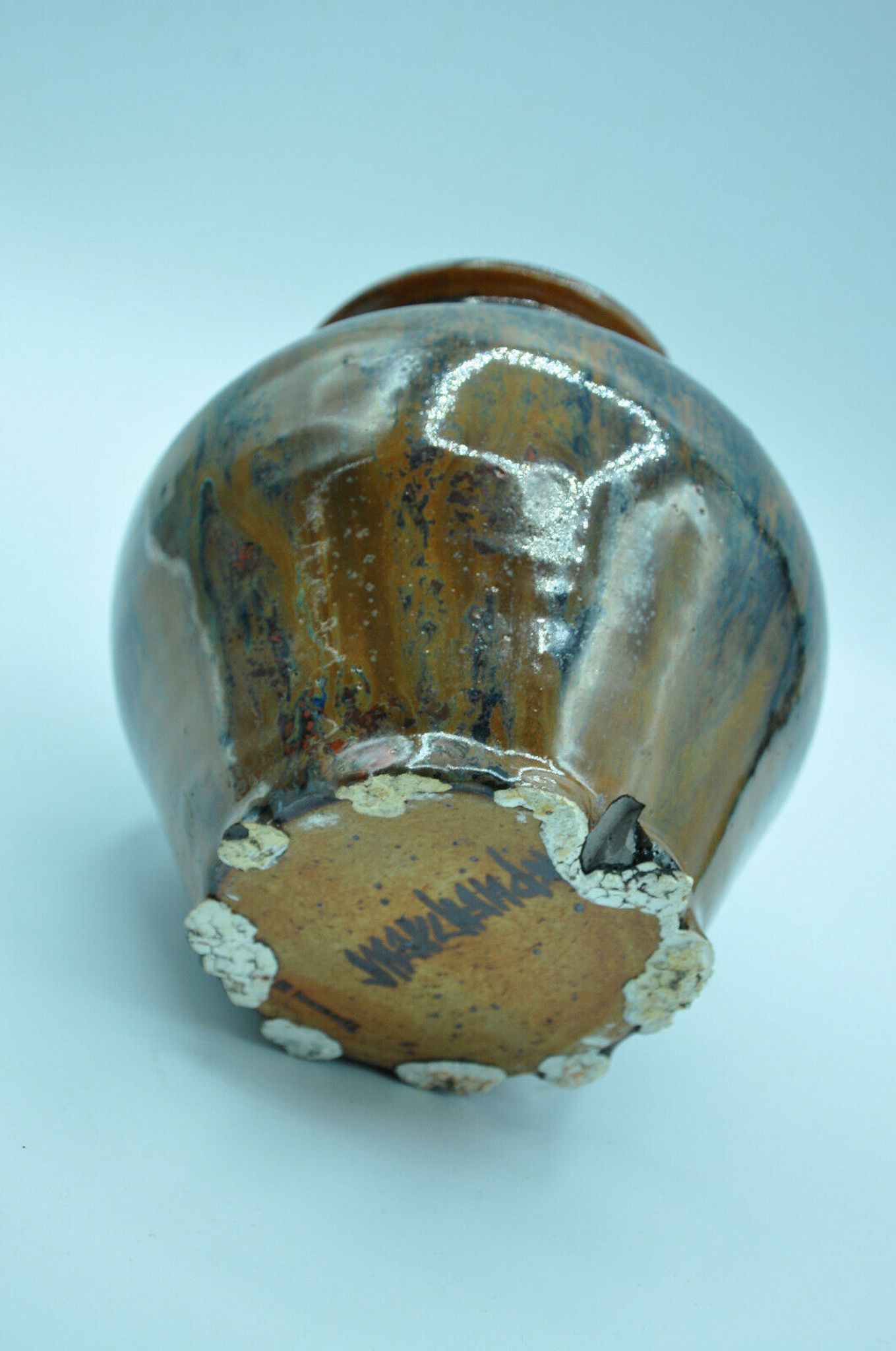 Flamed enamelled vase by Jacques Marchand the tourie collection 1