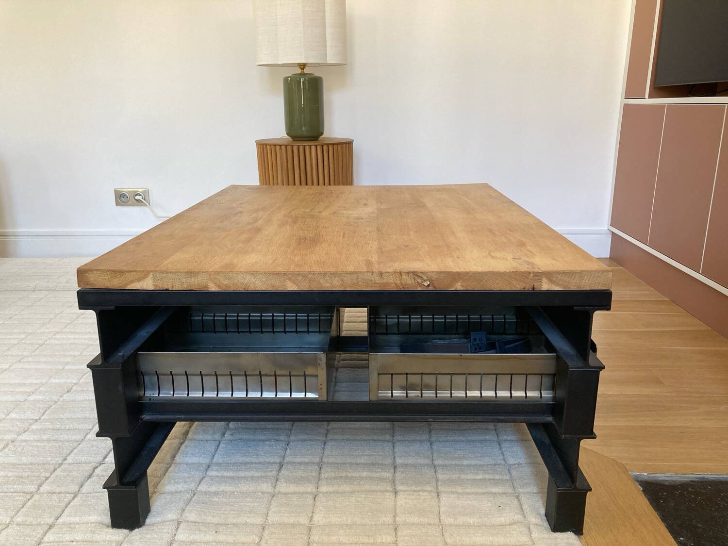 Industrial style coffee table