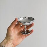 6 shiny stainless steel dessert bowls