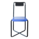 Chair Kaa by Francesco Soro, blue lacquered metal, 1980s