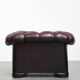 Classic cowhide Chesterfield button seat armchair in a beautiful red colour