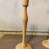 Trio of cedar wood candle holders Morocco