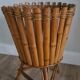 Pair of wicker and bamboo pot covers 70s