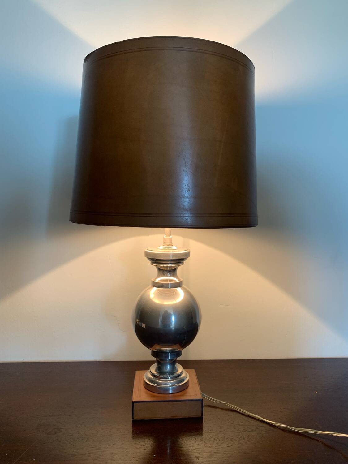Lamp in the style of Philippe Barbier.