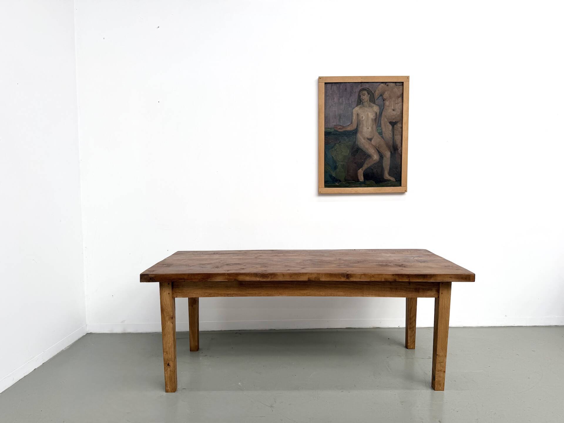 Table en chêne massif – années 50