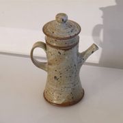 Teapot or stoneware coffee pot by Gustave Tiffoche.