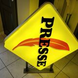 Press illuminated sign