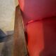 Red skai armchair, 60s