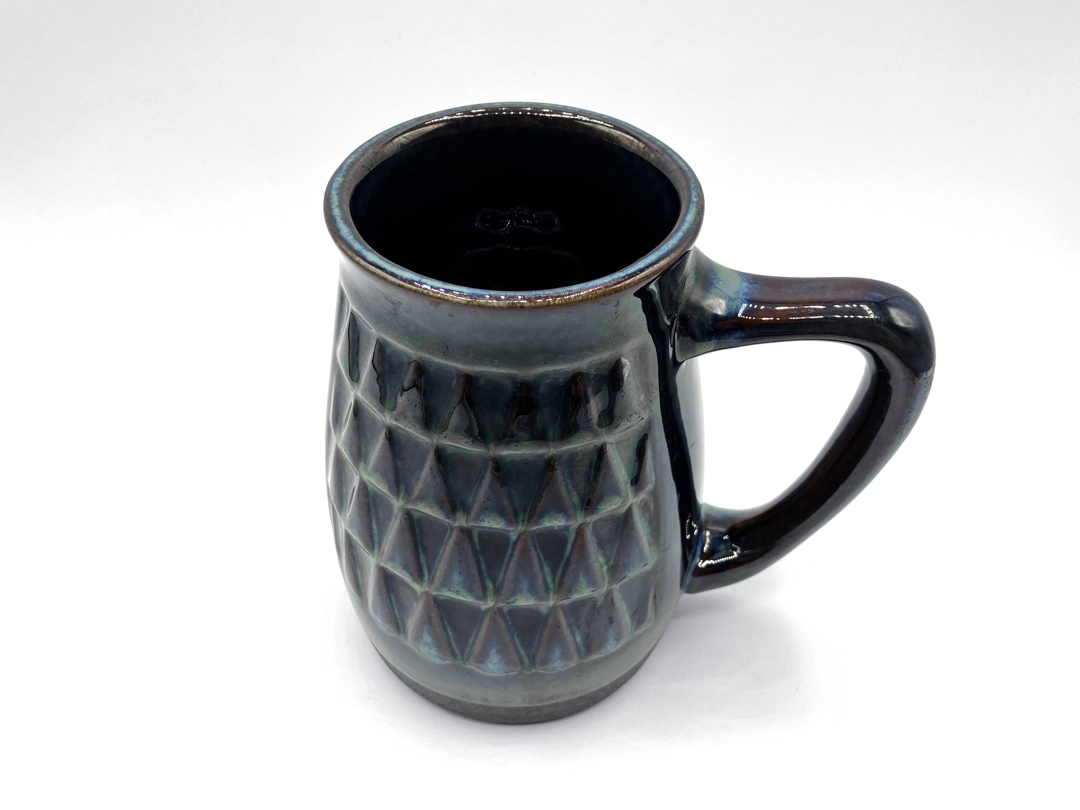 Stoneware mug/cup • Søholm • Blue series by Einar Johansen • Denmark 60s