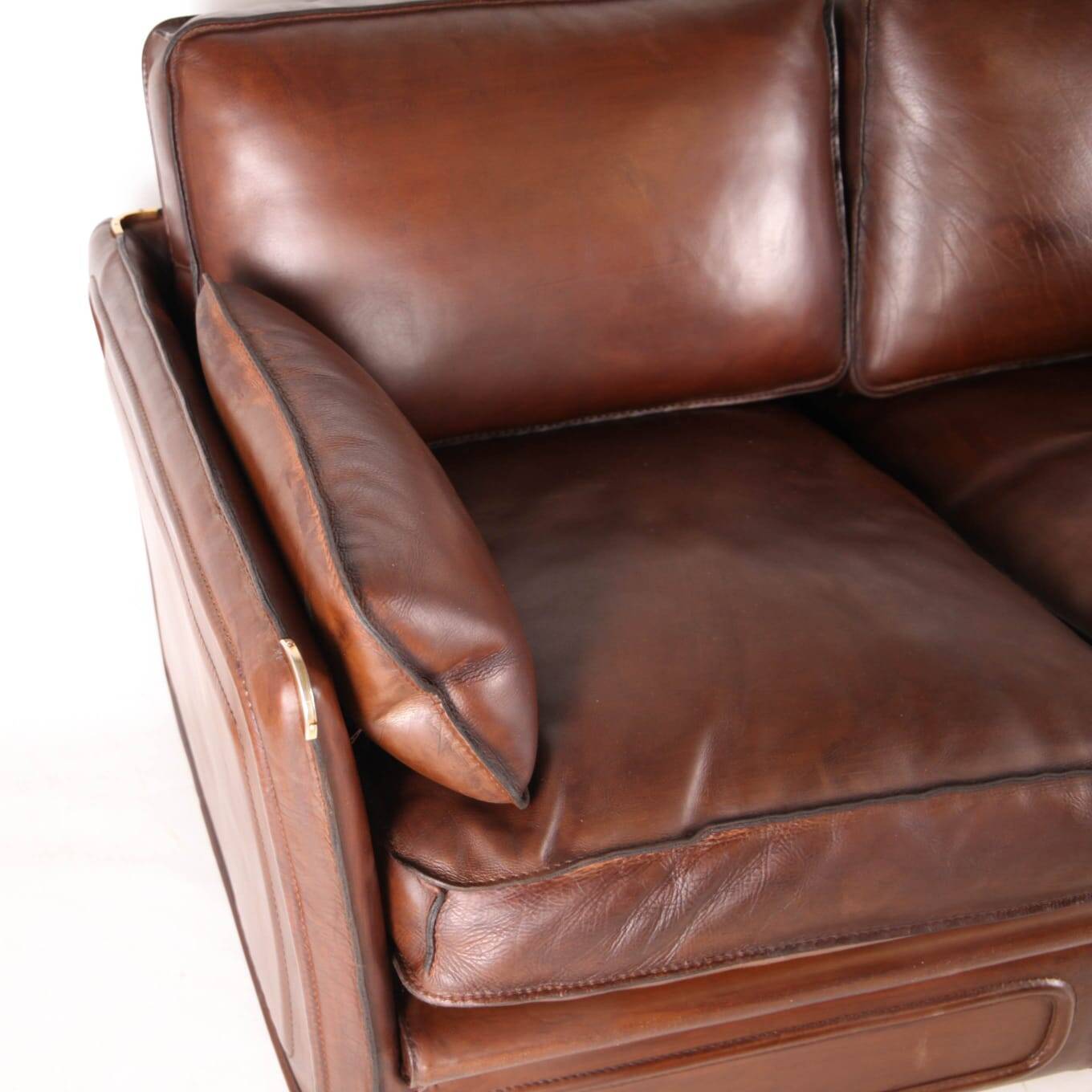 Paire de canapés cuir Roche Bobois