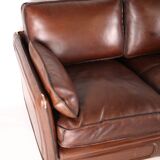 Paire de canapés cuir Roche Bobois