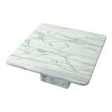 Vintage Carrara marble coffee table