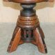 Antique captain's swivel chair on a draft horse wheel from around 1760.