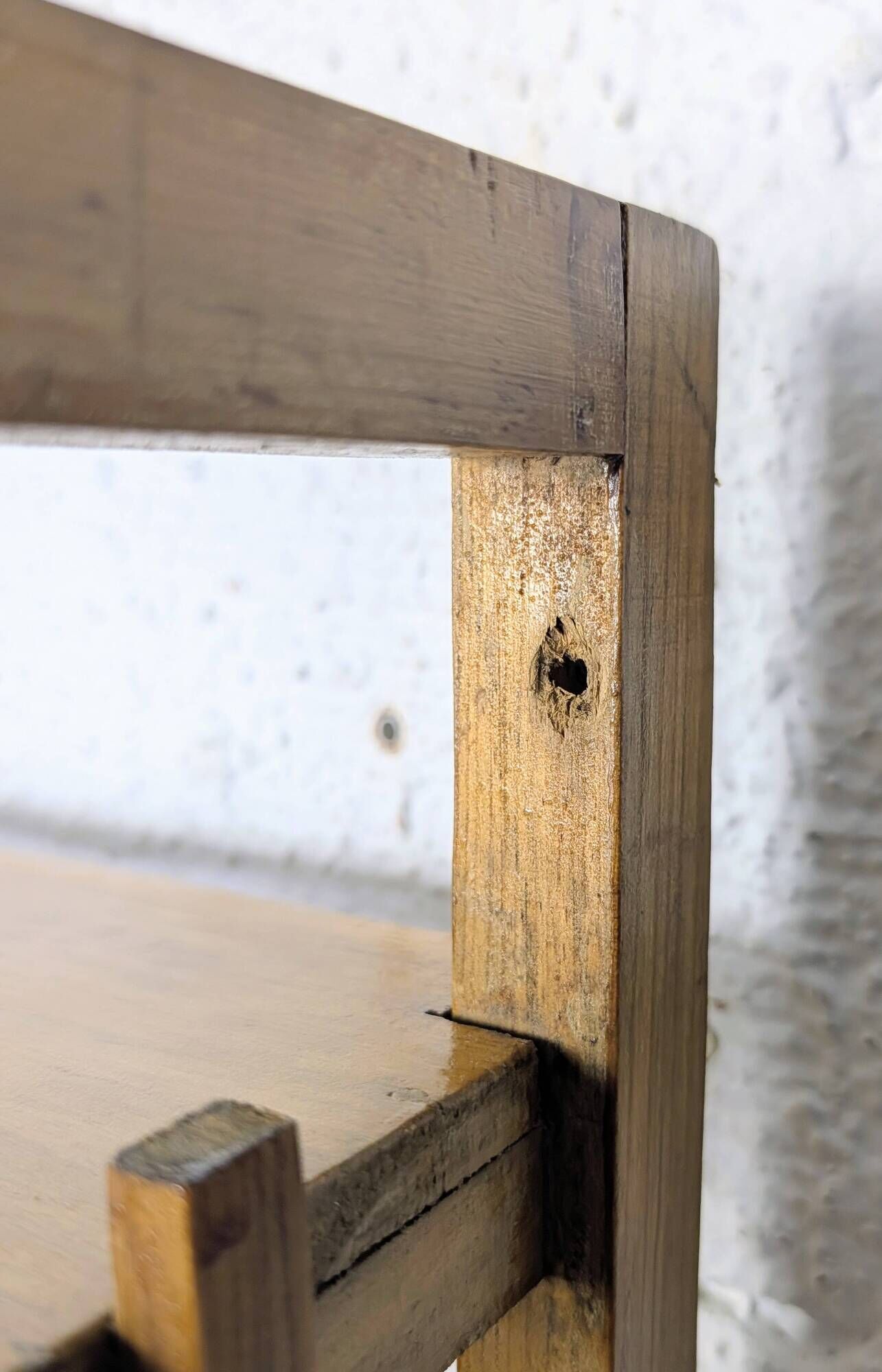 Étagère vintage en bois à 5 niveaux