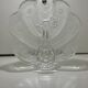 Plate, Peakcock, crystal glass, Lars Hellsten, Orrefors, Sweden, 1970