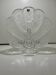 Plate, Peakcock, crystal glass, Lars Hellsten, Orrefors, Sweden, 1970