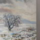 Winter landscape, oil on canvas signed Maurice Bouillot 1971
