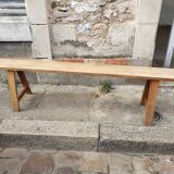 Table de ferme avec paire de bancs
