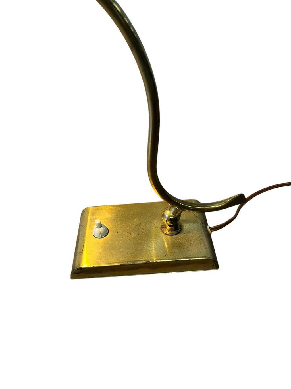 Vintage desk lamp in gilded brass / desk lamp / banker’s lamp