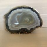 Vide poche cendrier agate bleue