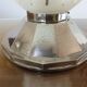 Art deco "skyscraper" lamp in nickel-plated brass and glass 1920s 30s