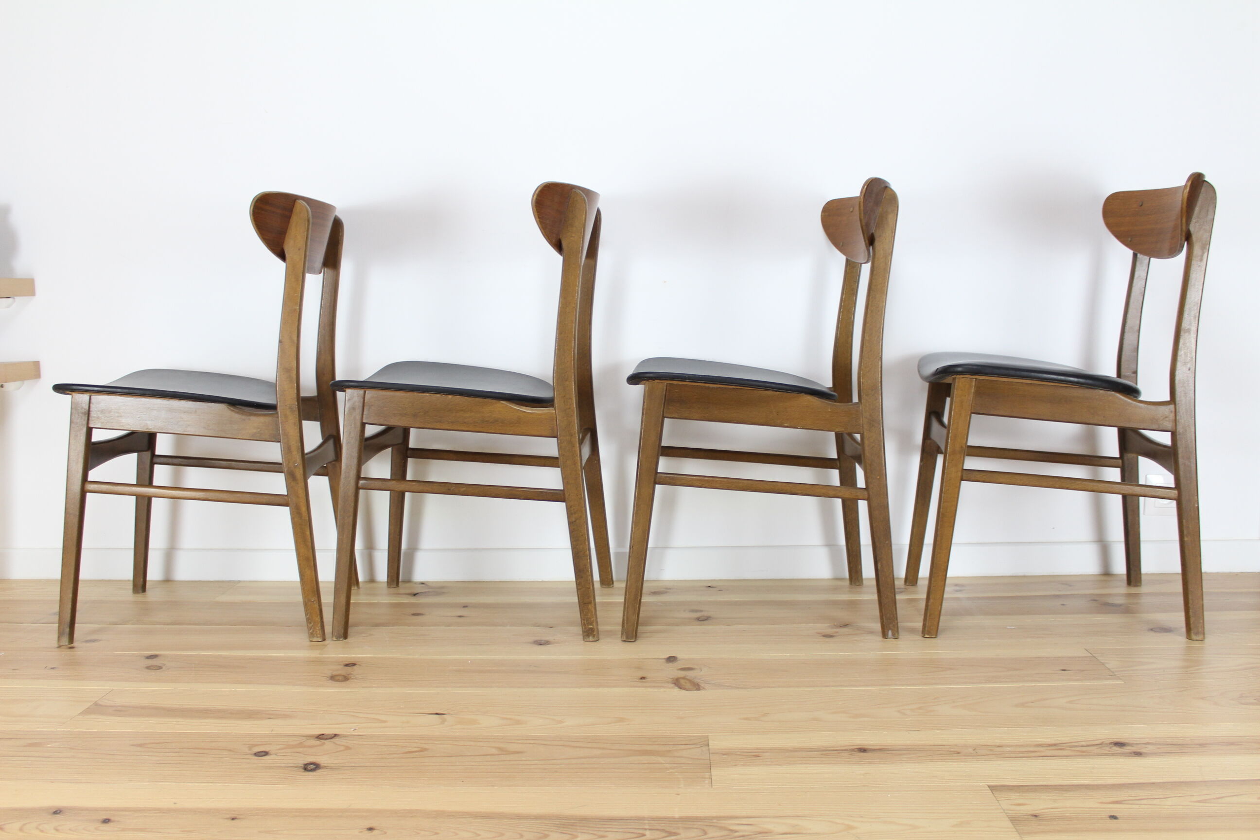 Scandinavian chairs in teak, Farstrup 210, Denmark 1960