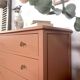 Commode vintage terracotta