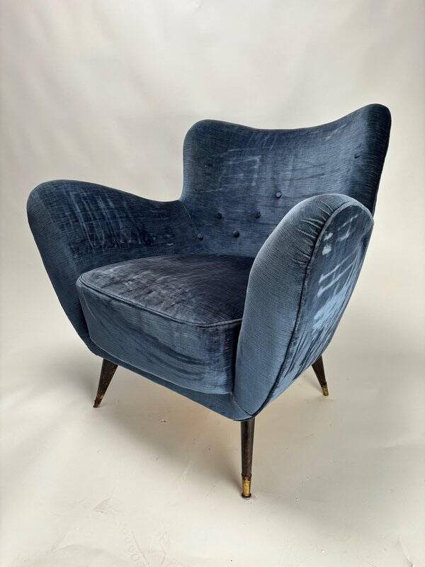 Ensemble de fauteuils des années 50 dans le style de Guglielmo Veronesi, Italie.
