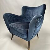 Ensemble de fauteuils des années 50 dans le style de Guglielmo Veronesi, Italie.