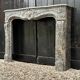 Regency fireplace in grey marble, Sainte-Anne, 18th century