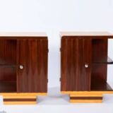 pair of art deco bedside tables