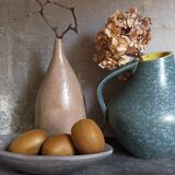 Vase céramique Allemande Art-Déco à l'émail moucheté modèle n°377