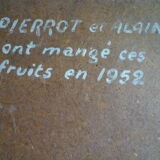 Tableau huile sur panneau nature morte