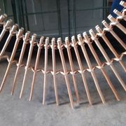 Miroir en rotin vintage -91cm
