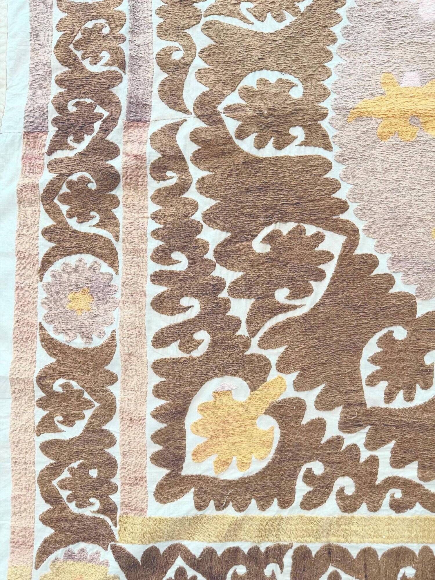 Vintage hand-embroidered tablecloth 150x163 cm