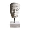 Woman's head in plaster