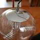 Peill & Putzler "wave" suspension, glass and chrome from the 60s/70s.