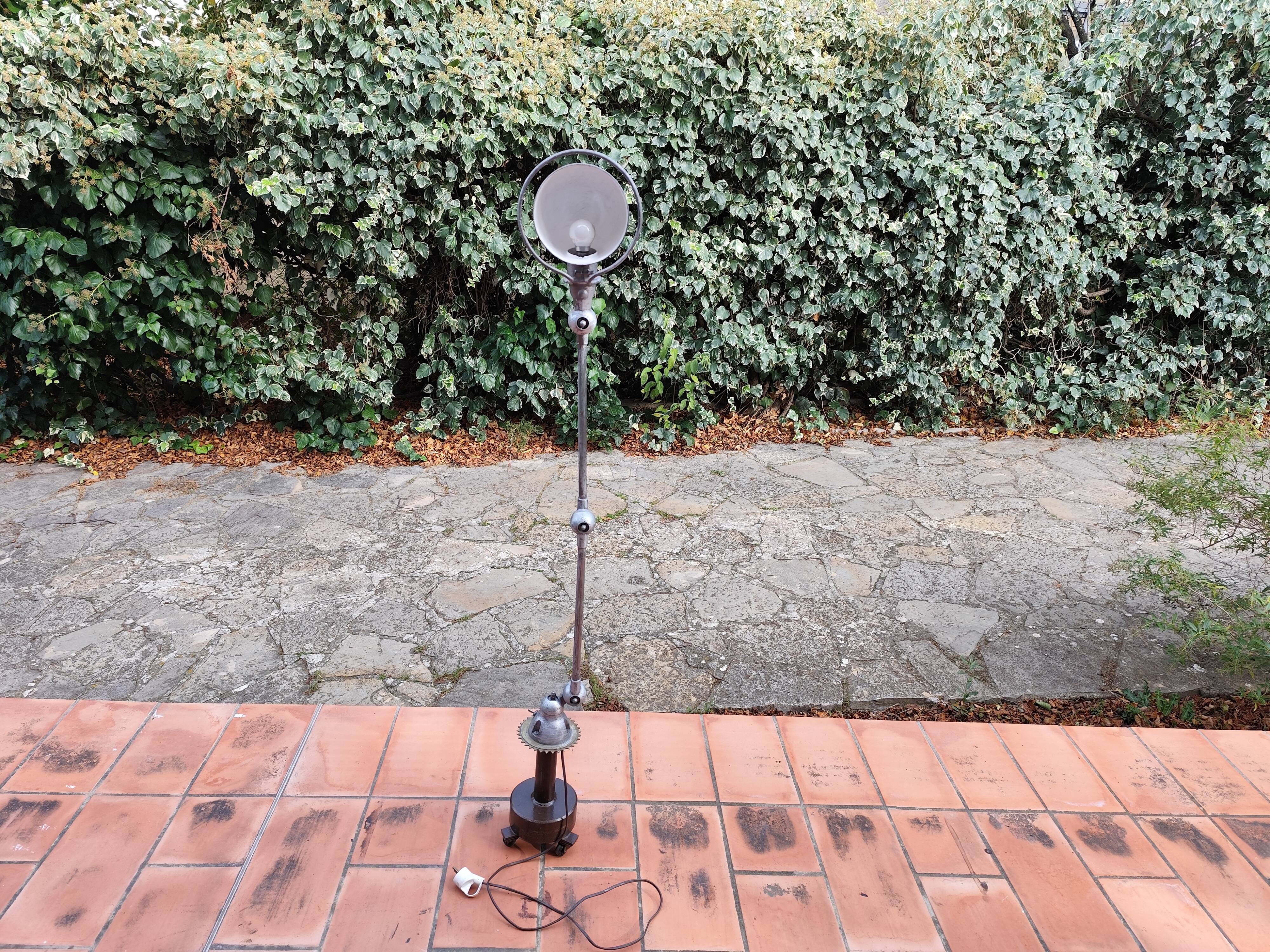 Jieldé Floor Lamp, 2-Arm Vintage Table Lamp, 50s/70s