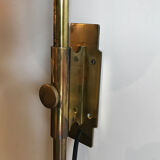 Sergio Mazza for Artemide, Italian "Delta" glass brass wall lamp 1960s