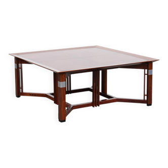 Beautiful and large square Art Deco coffee table