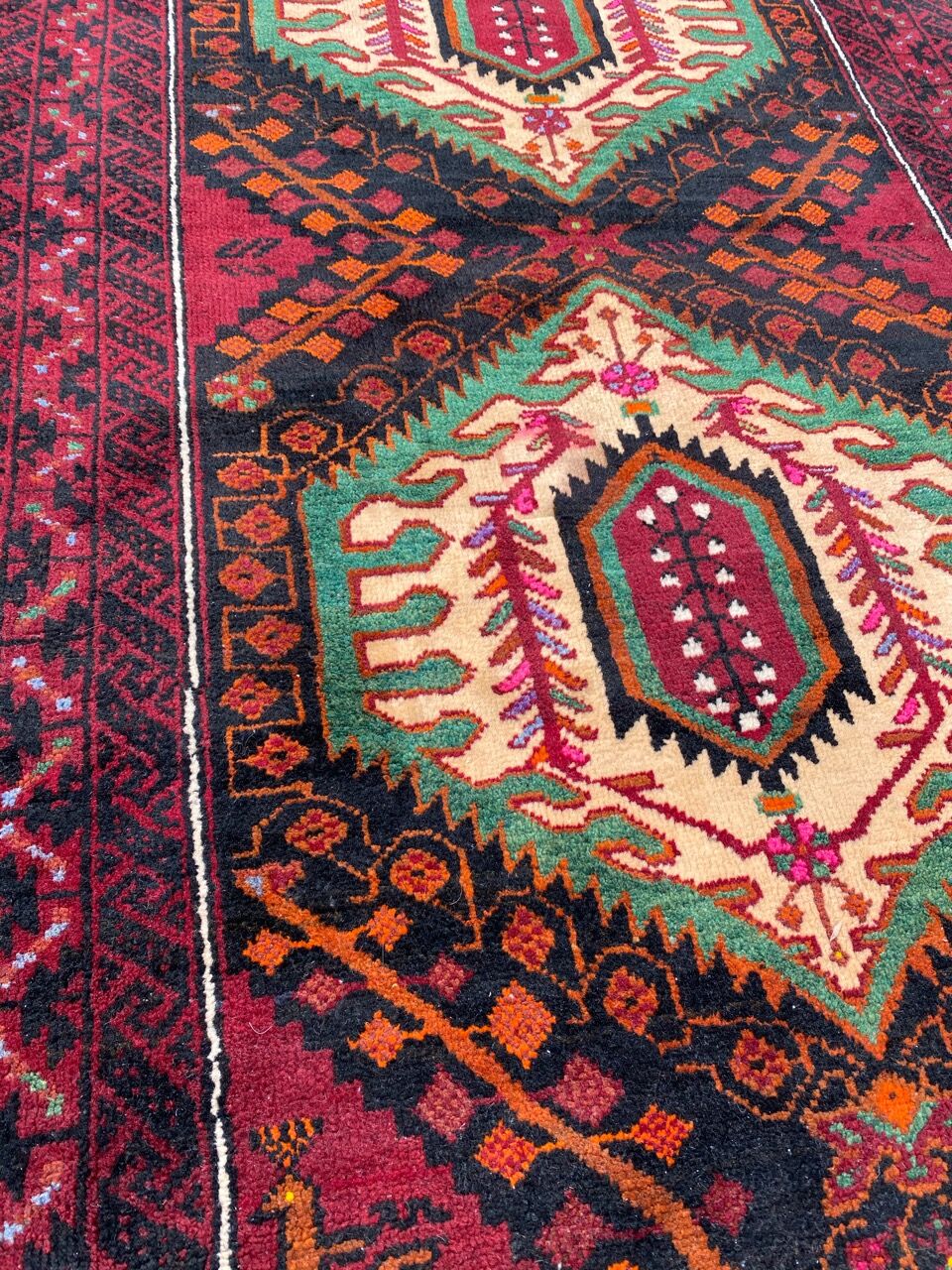 Vintage carpet belutch turkmen 106x188 cm