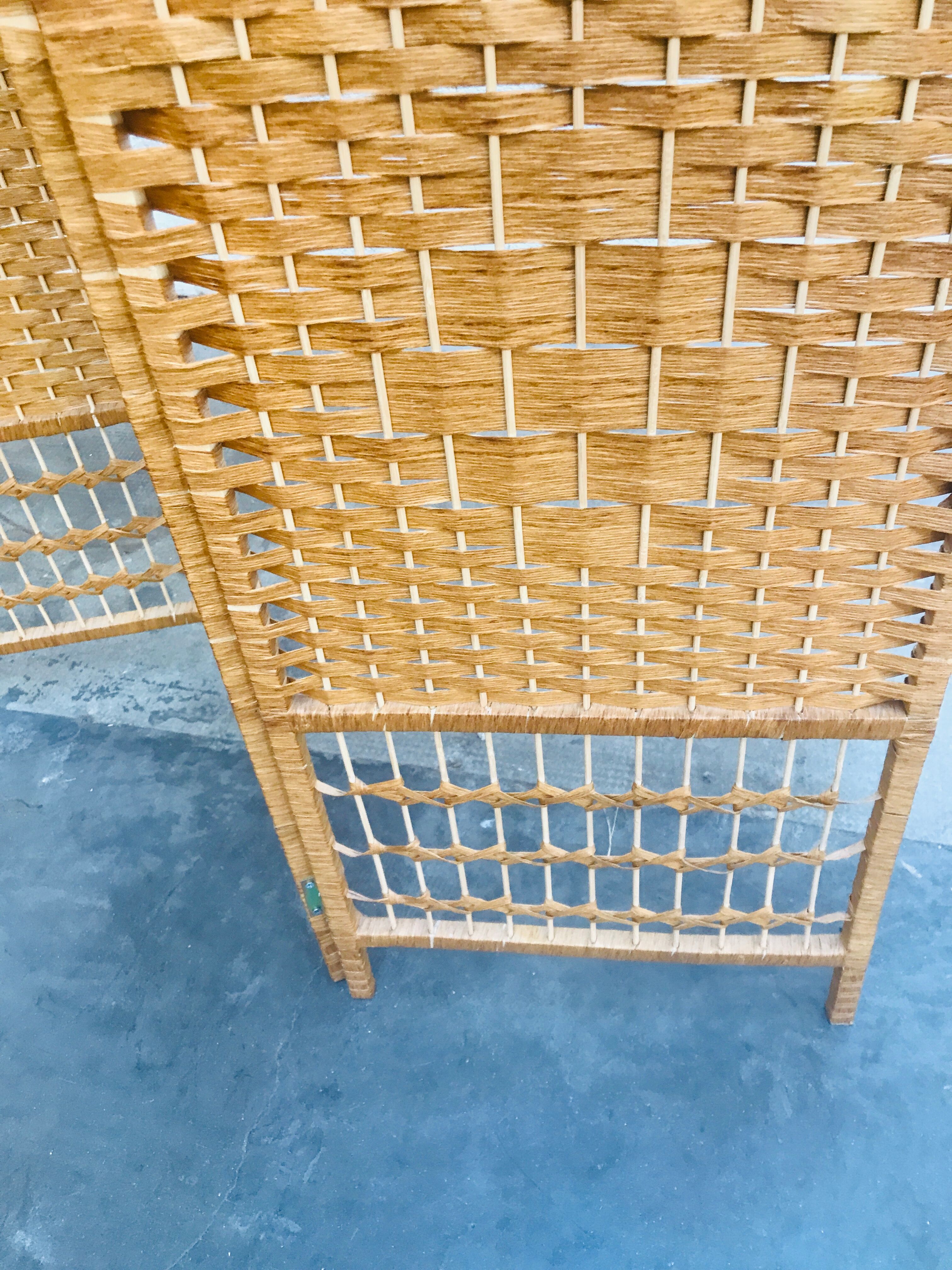 Rattan screen