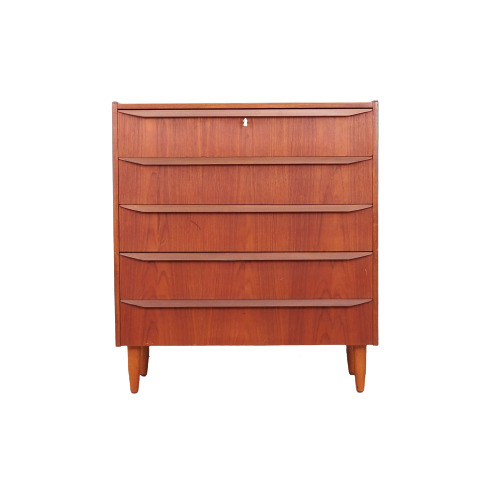 Teak chest of drawers, Danish design, 1970s, made in Denmark